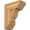 Ekena Millwork Funston Slat Rough Sawn Bracket w/ Offset Brace, Western Red Cedar, 8"W x 18"D x 22"H BKT0806X18X22FST06RWR - alternate 1